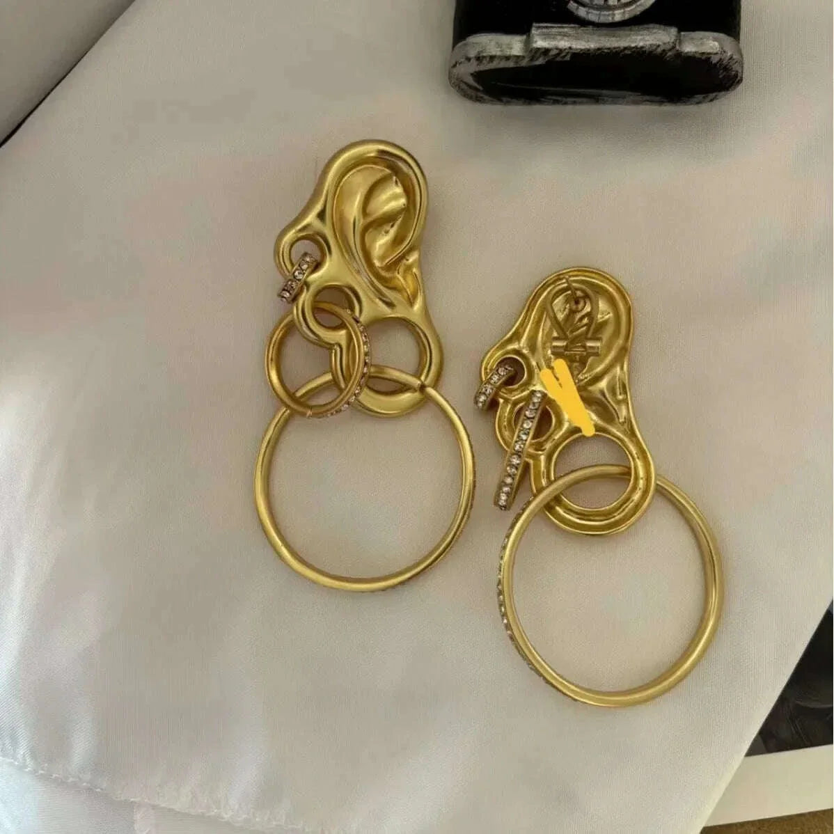 Fashion Luxury Exquisite Surreal Facial Elements Exaggerated Trend Ear Studs Niche design high-quality earrings for women