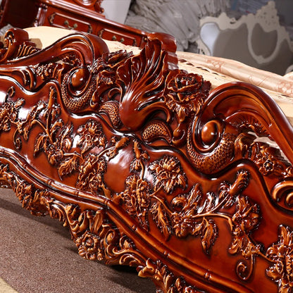 European Simple Bed Leather Princess Adult Aesthetics Design Square Bed Bedroom Queen Sleeping Muebles Lounge Suite...