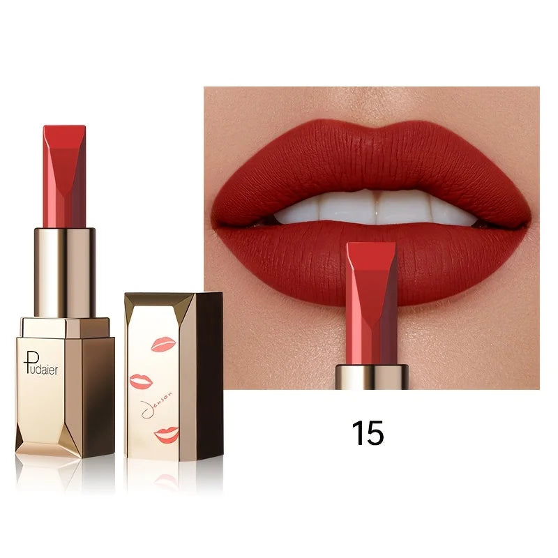Long Lasting Matte Velvet Lipstick, Waterproof Sweat Resistant Formula, Silky Smooth Lip Color for Everyday & Valentine's Gift