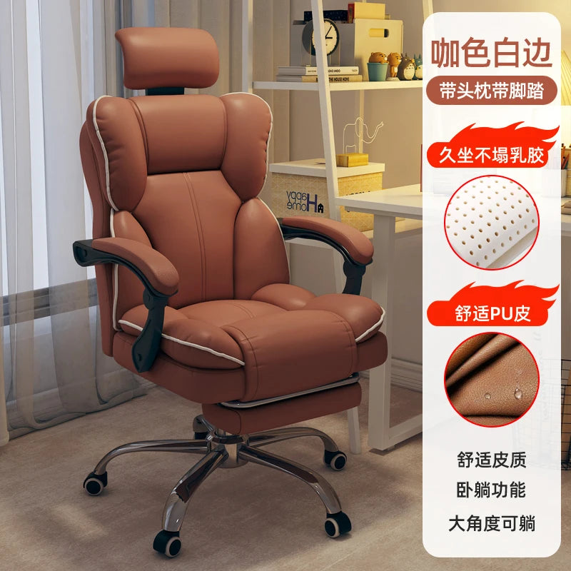 Rolling Wheels Office Chair Cheap Lightweight Footrest Reading Backrest Luxury Office Chair Ergonomic Taburete Salon...