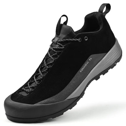 Men's Waterproof Leather Hiking Shoes Durable Outdoor Sport Men Trekking Leather Shoes Lace-Up Climbing Hunting Sneakers...