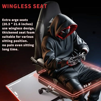 Big and Tall Gaming Chair 400lb Weight CapacityGamer Chairs for Adults Video Game Chair wth Footrest Racing Style Computer Game