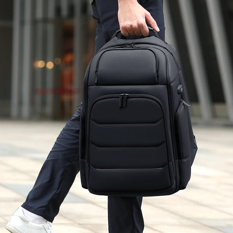 Fenruien Waterproof Backpacks USB Charging School Bag Anti-theft Men Backpack Fit 15.6 Inch Laptop Travel Backpack High Capacity