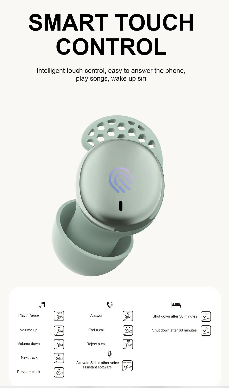 Wireless Earphone Sleep Earbuds for Side Sleepers Wireless Earbuds Comfortable Noise Blocking Music Sleep Dual Mode |...