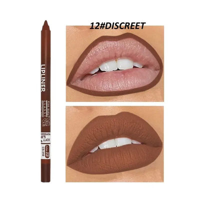 20 Color Waterproof Matte Lipliner Pencil Natural Violet Pro Lip Liner Makeup Nude Lips Contour High Pigment Lipstick Cosemetics