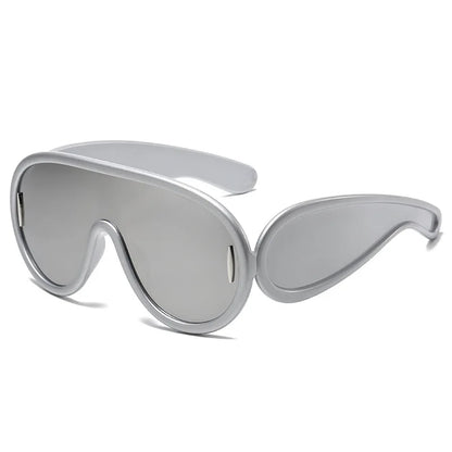 Exaggerate Vintage Round Sunglasses Women Men Circular Sun Glasses Big Eyewear Sunglasses for Male Female Special Shaped - Kimlud