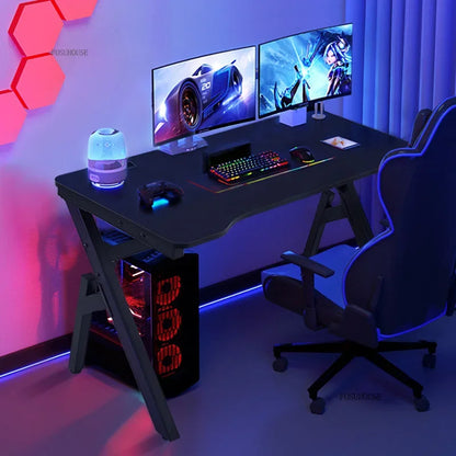 Carbon Fiber Computer Desks Desktop Home Gaming Desk Simple K-shaped Workbench Dormitory Student Study Desks Office Furniture A - Kimlud