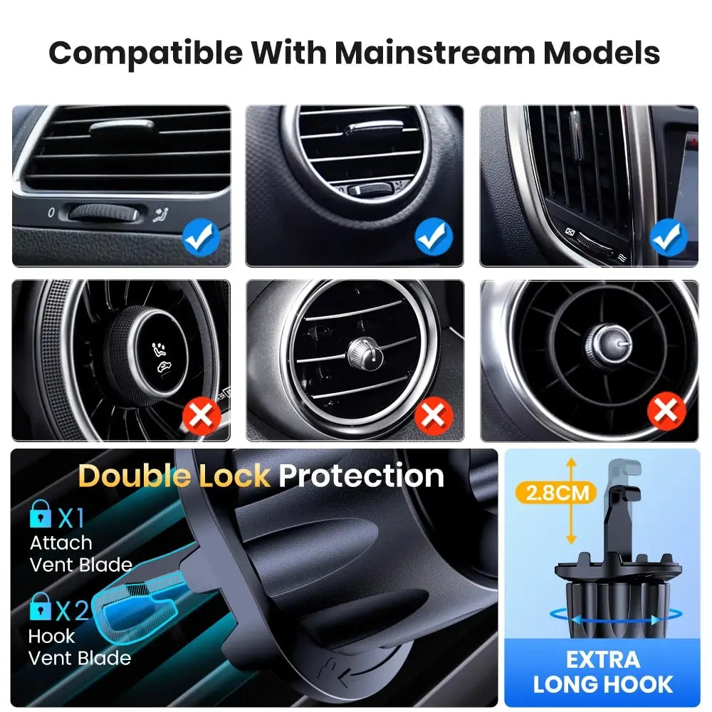 TOPK Car Phone Holder Mount for Car Air Vent Universal Hands Free Automobile Cell Phone Holder Fit for iPhone Smartphone...