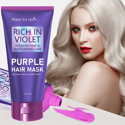 Purple Repair Hair Mask Keratin Deep Nourishing Dry Frizzy Damaged Treatment Collagen Magical 5 Second Soft Shiny Care |...