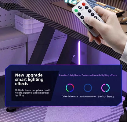 Home Double Computer Desks Internet Cafe Gaming Table Chair Nordic Office Furniture Wooden Study Desk Desktop Modern Office Desk