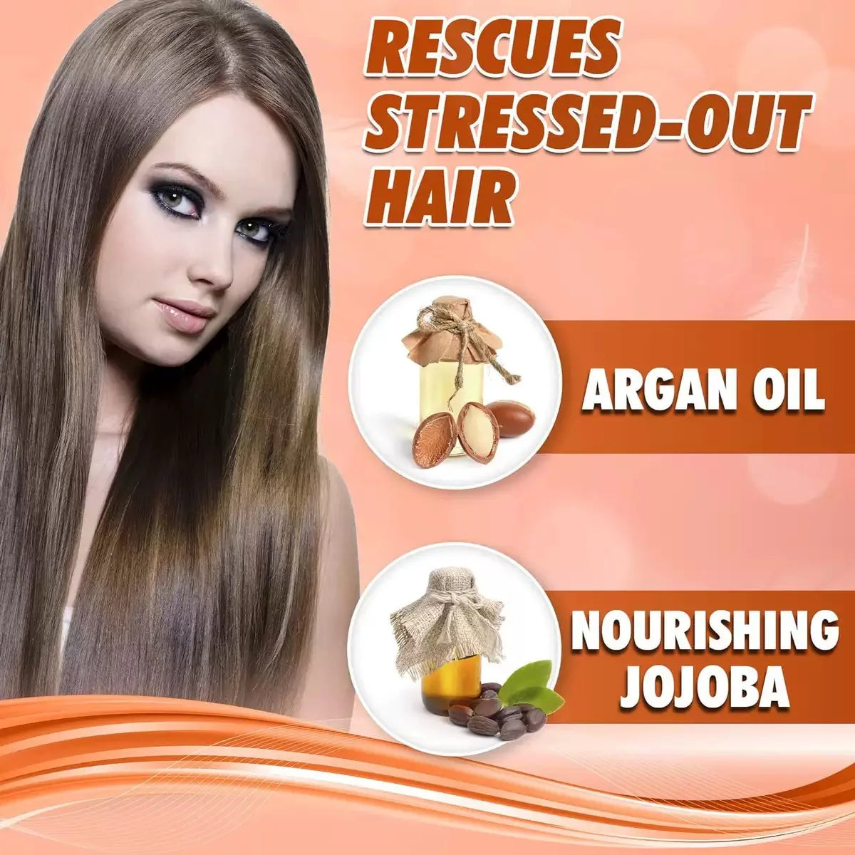 Collagen Hair Treatment Deep Repair Conditioning Argan Oil Hair Mask Essence for Dry Damaged Hair 200ml/500ml | Kimlud...