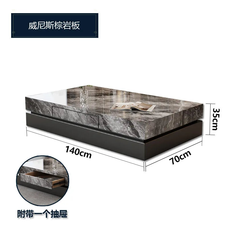 Italian Minimalist Coffee Table Simple Aesthetic Decoration Modern Coffee Table Nordic Luxury Mesas Bajas Postmodern...