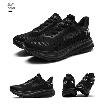 Marathon Carbon Plate Air Cushion Men Sports Running Shoes Breathable Lightweight Women's Comfortable Athletic Nonskid Sneakers - Kimlud