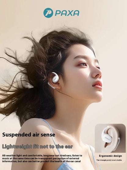 Paxa Openair5 AI AI Intelligent Bluetooth Earphones Translation 128 Languages Minutes Meeting  Hanging Ear Type Headsets Custom
