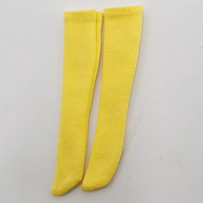 For Blythe Doll Socks Black White Pink Candy color Socks for Ob24 Ob22 Azone Doll Long Stockings - Kimlud