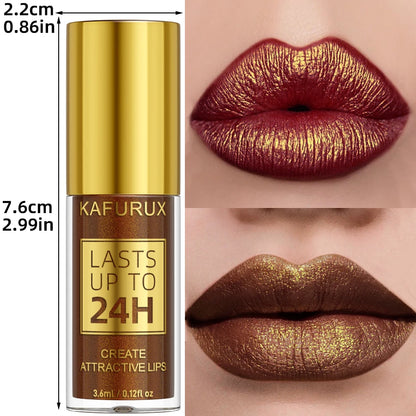 1PC Glitter Metallic 14 Colors Lip Glaze Shiny Long Lasting Lip Gloss Liquid Lipstick Korean Makeup Lip Oil Lip Tint...