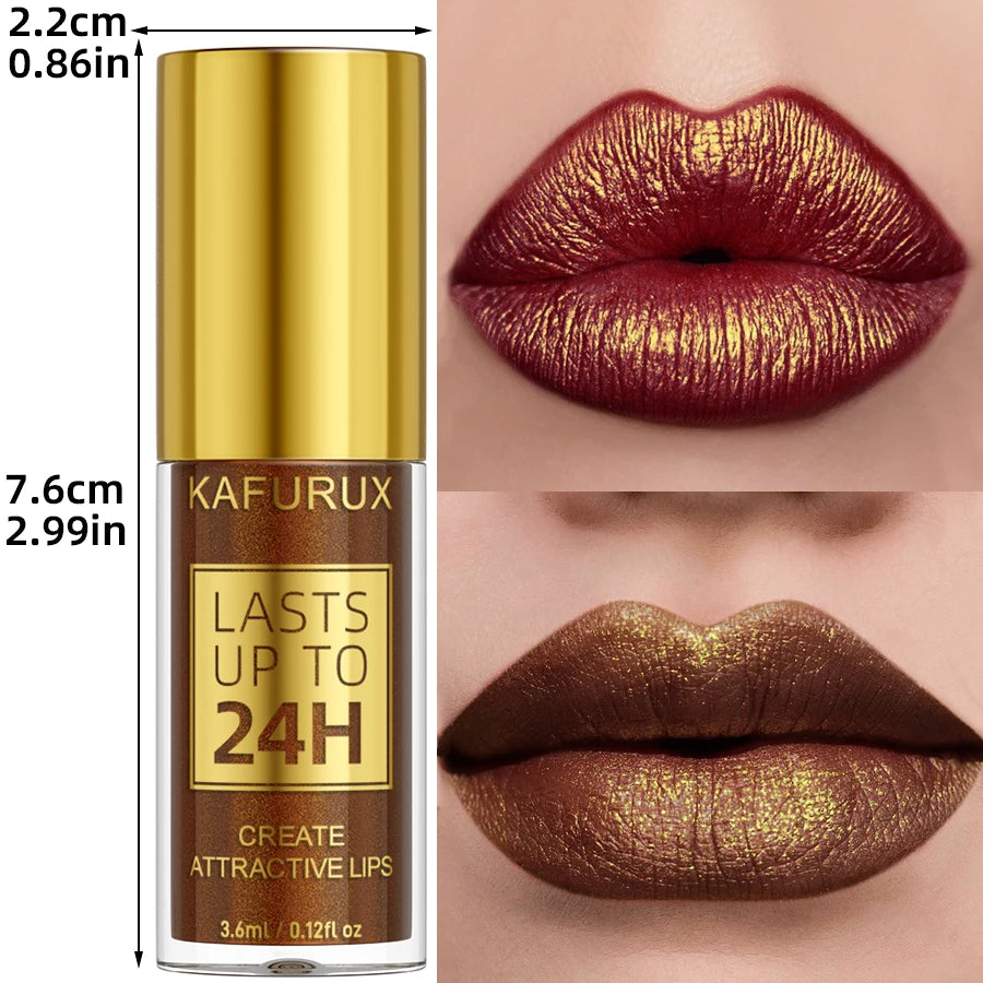 1PC Glitter Metallic 14 Colors Lip Glaze Shiny Long Lasting Lip Gloss Liquid Lipstick Korean Makeup Lip Oil Lip Tint...