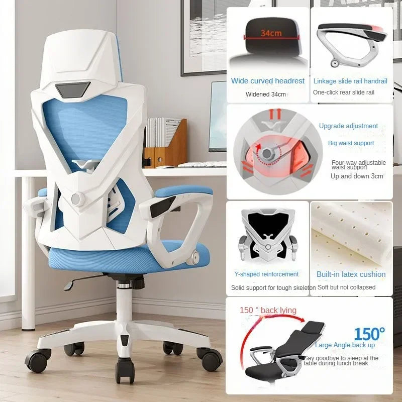 Office Chair, Ergonomic Chair, Adjustable Rotating Computer Chair, Commercial Conference Room, Reclining E-sports Chairs...