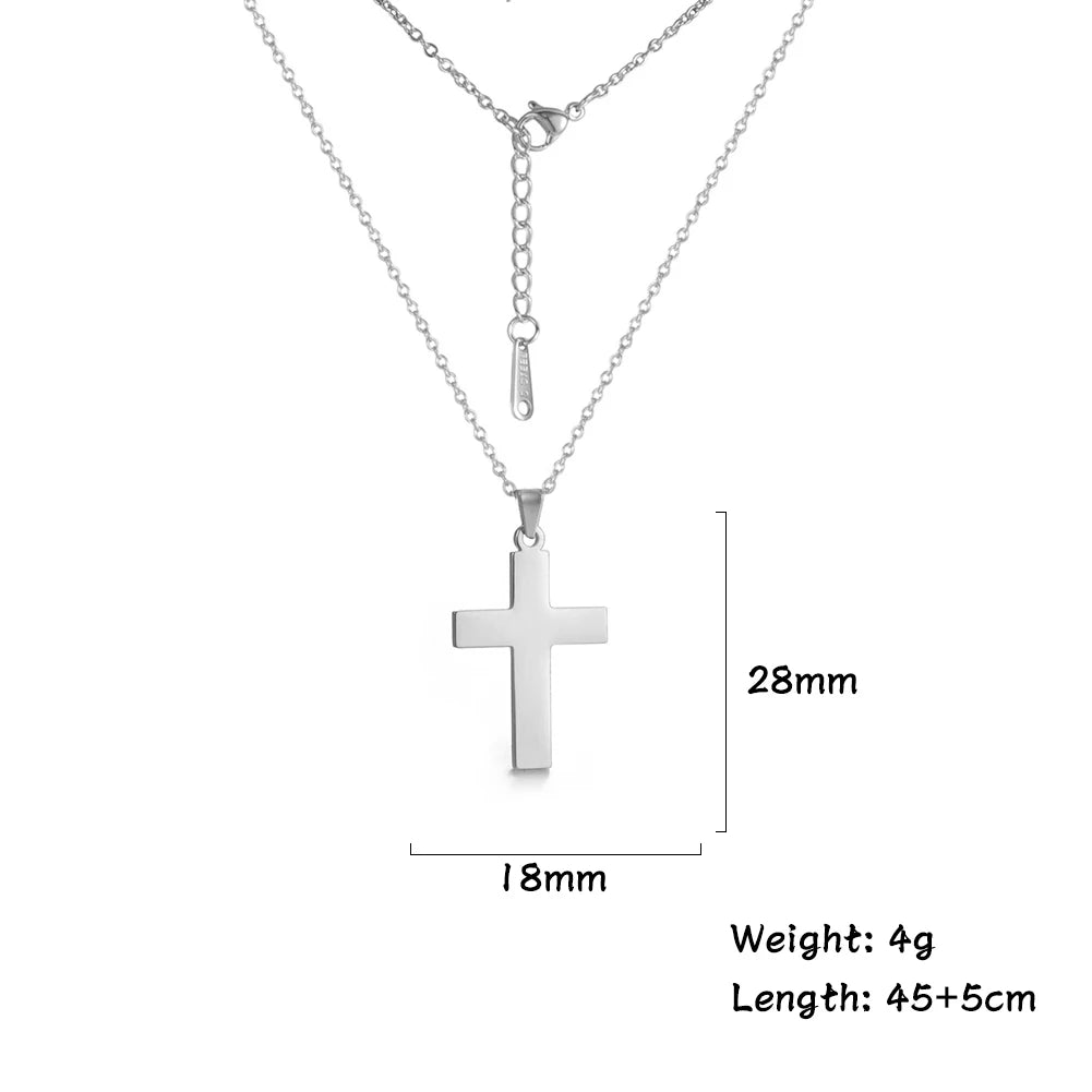 Amaxer Stainless Steel Cross Pendant Choker Necklace For Women Church Dainty Collar Religious Jewelry Gift | Kimlud...