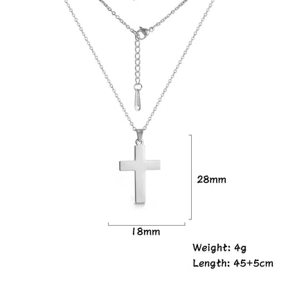 Amaxer Stainless Steel Cross Pendant Choker Necklace For Women Church Dainty Collar Religious Jewelry Gift | Kimlud...