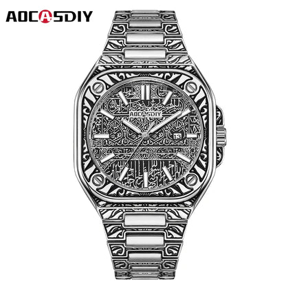 Men's Watches Top Brand Luxury Chronograph Quartz Men Watch Waterproof Classic Wrist Watch Men Stainless Steel Male Clock