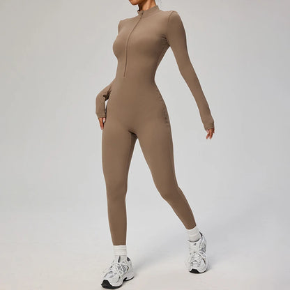 Nylon One Piece Jumpsuit Women Quick Dry Clothing Sportswear Woman Gym Yoga Sport Sets Workout Sets Women Tracksuit 10 Colors - Kimlud
