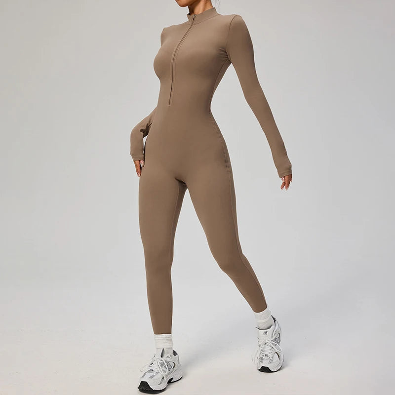 Nylon One Piece Jumpsuit Women Quick Dry Clothing Sportswear Woman Gym Yoga Sport Sets Workout Sets Women Tracksuit 10 Colors - Kimlud