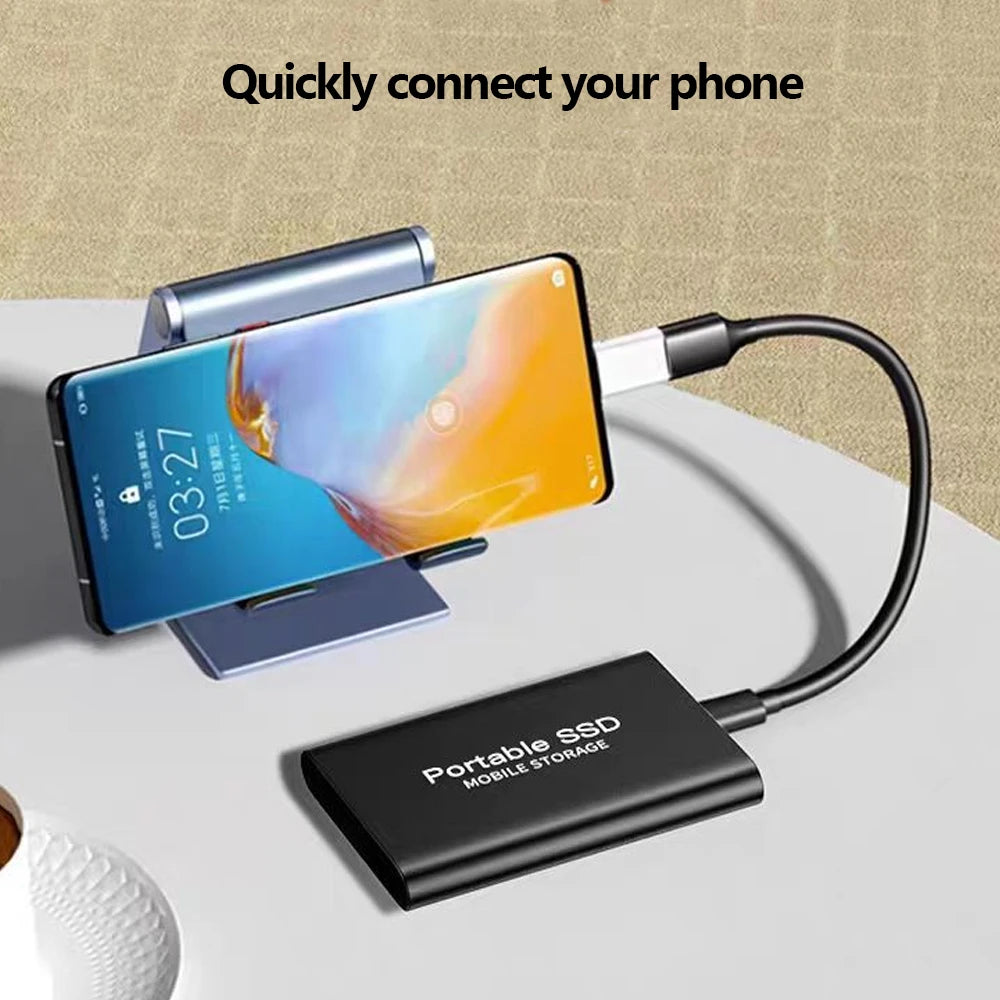Portable SSD 16TB Original External Hard Drive USB 3.1 Type-C High Speed Solid Disk 2TB 4TB Mass Storage for Phone/Loptop/Mac/PC