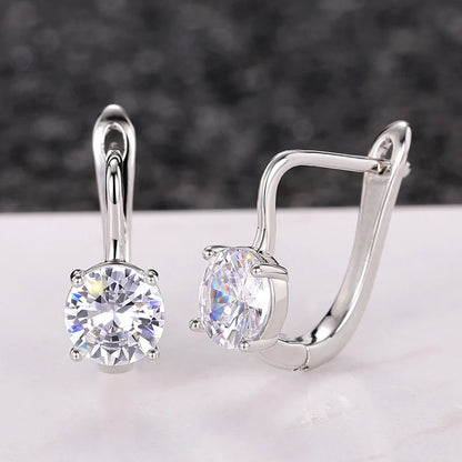 Huitan Creative Shape U Hoop Earrings for Women Daily Wearable Simple Stylish Girls Ear Accessories Wedding Statement...