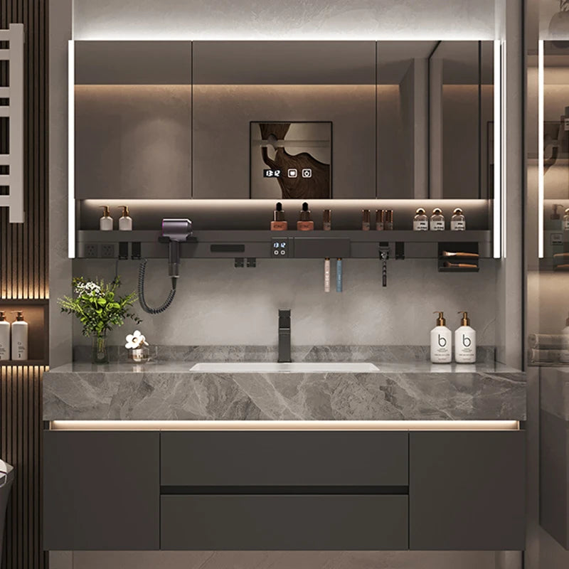 Simple Luxury Bathroom Cabinets Washbasin Vintage Toilet Drawer Bathroom Cabinets Storage Mirrors Mobili Per La Casa Furniture - Kimlud