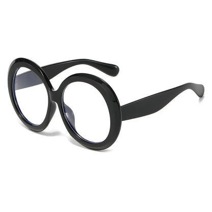 Oversized Round Eyeglasses Frames Women New Fashion Luxury Designer Ladies Glasses Candy Color Non-prescription...