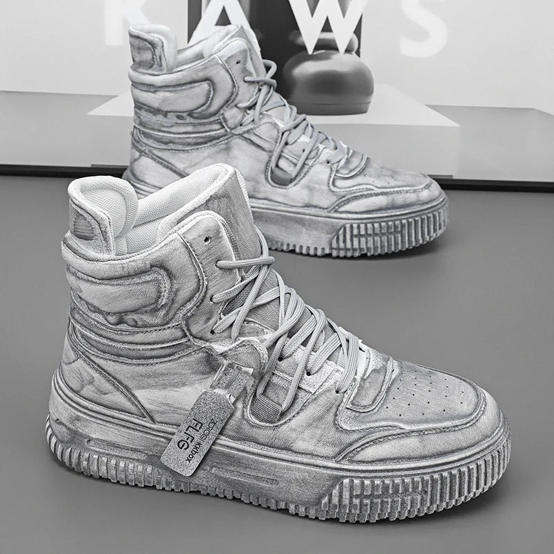 Retro Men's Sneakers Soft Comfortable Non Slip Wear Resistant Sole Daily Casual Men's Shoes Versatile Holiday Gifts Mens Boots