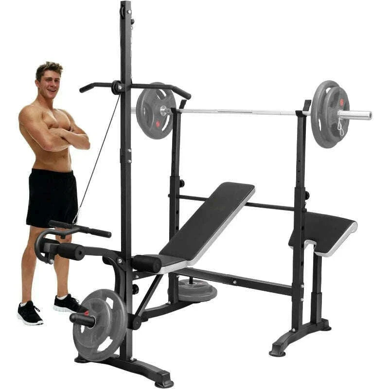 Adjustable Weight Bench Set Workout Equipment for Home Workouts Bench Press Leg Developer Home Gym Full Body Workout
