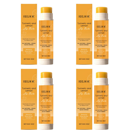 Turmeric Lemon Lipstick Soften Soothing Lip Skin Relieve Lip Dryness Brighten Improve Dullness Exfoliating Moisturizing Lip Balm