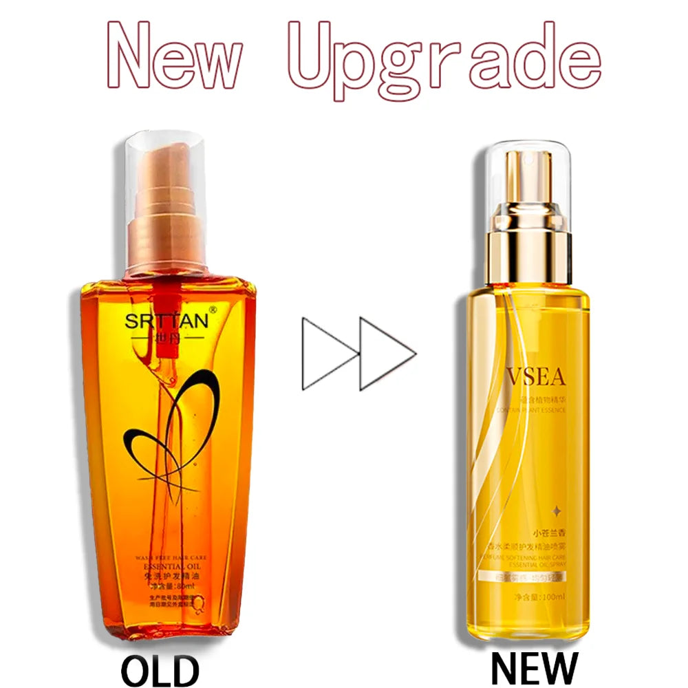 Lightweight Hair Oil Mist Serum, Botanical Extracts Hair Treatment for Split Ends,Frizz & Flyaways,Nourishing...