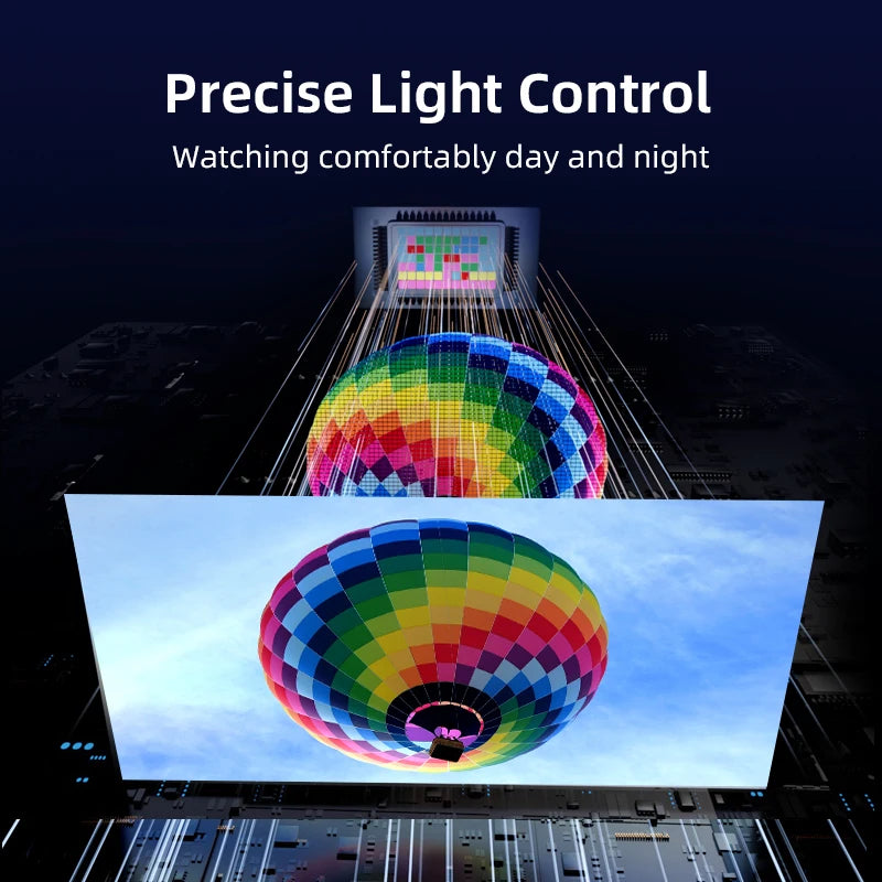 Super Bright 4K Projector with Android TV, Netflix 4K Support, Dolby Audio, Outdoor & Home Theater, Day & Night Use, Dust Proof - Kimlud