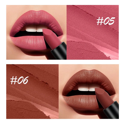 Matte Velvet Lip Gloss 6 Color Lipstick Smooth Easy To Color and Lasting Waterproof Non Stick Cup Sexy Lipstick Holiday...