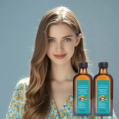 YUITIKUE Moroccan Argan Hair Oil - Repair Dry Frizzy Hair, Reduce Hair Loss, Promote Growth, 100g | Kimlud Mid Range Yuitikue