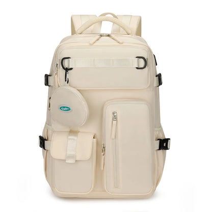 Fashionable large capacity multi pocket multifunctional outdoor travel backpack, handbag hiking bag suit