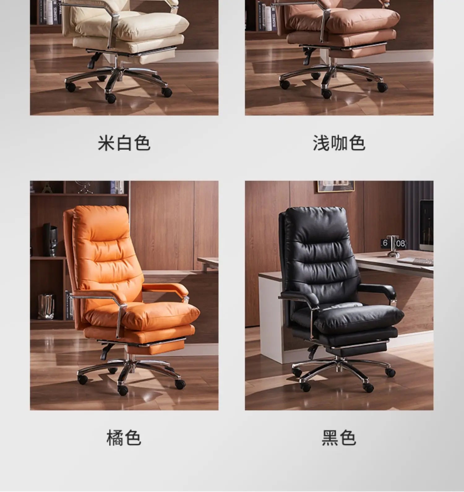 Modern Ergonomic Chair Comfy Nordic Designer Executive Footrest Backrest Wheels Chair Lazy Ergonomic Cadeira Gamer Furniture - Kimlud