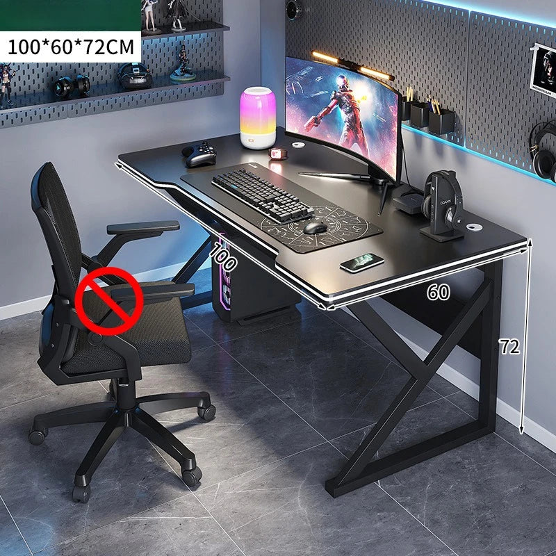 Standing Computer Desk Home Office Gaming Study Laptop Table Steel Frame Escritorios Table Gaming Pc De Oficina Furniture - Kimlud