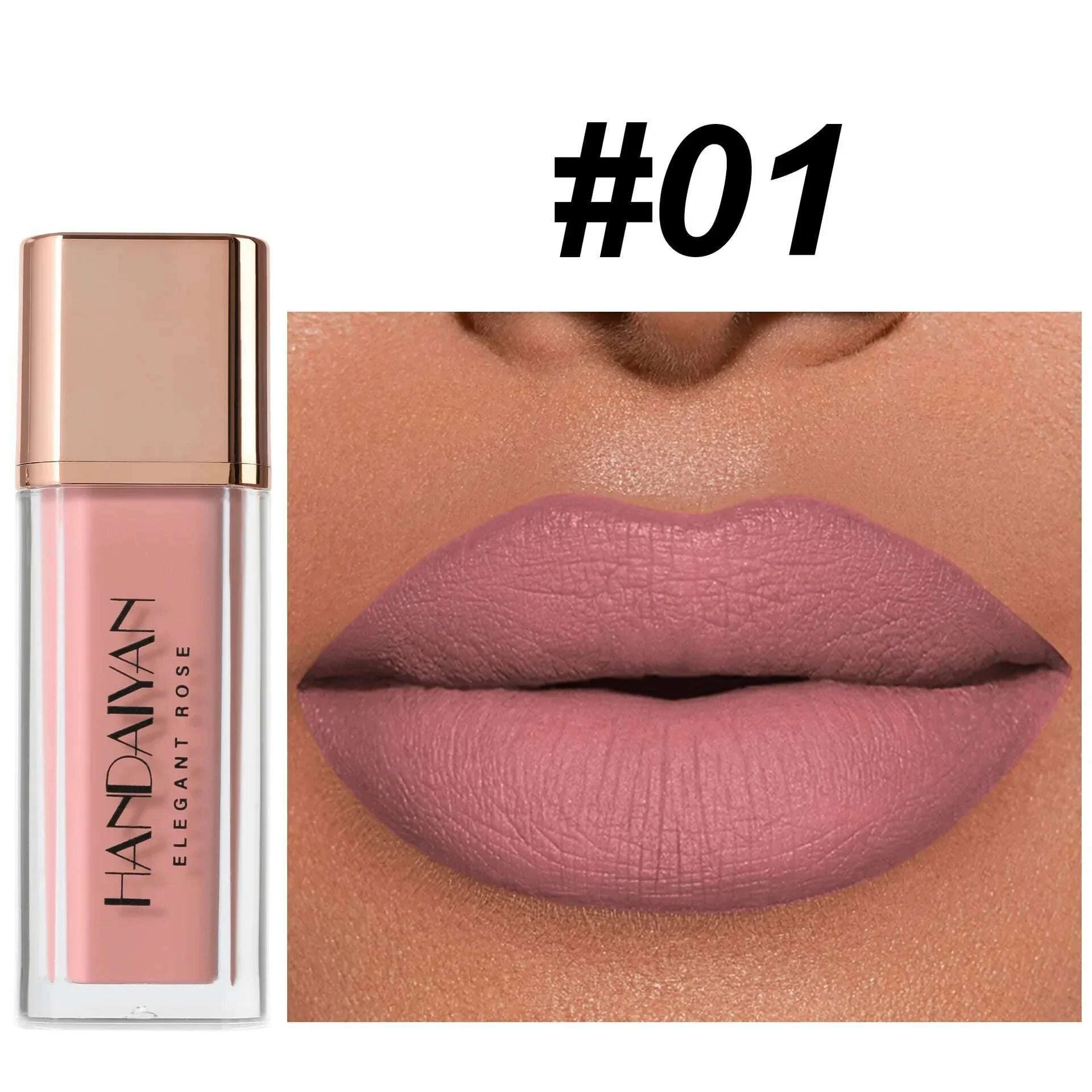 handaiyan 8 colors waterproof non-stick cups do not lose color matte mud lips fast drying lipstick matte lip glaze