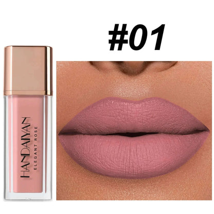 handaiyan 8 colors waterproof non-stick cups do not lose color matte mud lips fast drying lipstick matte lip glaze