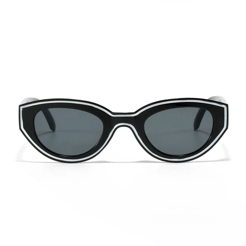 New Trendy Polygon Women Sunglasses Vintage Gradient Candy Color Shades Cat Eye Brand Designer Travelling Eyewear UV400...