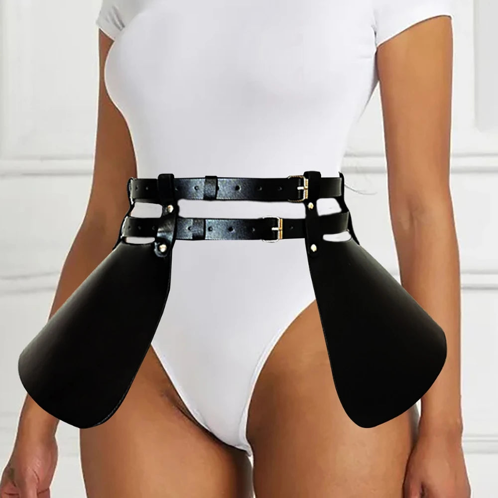 Women Fashion PU Leather Harness Belt Street Style Gothic Belts Adjustable Punk Casual Decoration Clothing Accessories |...