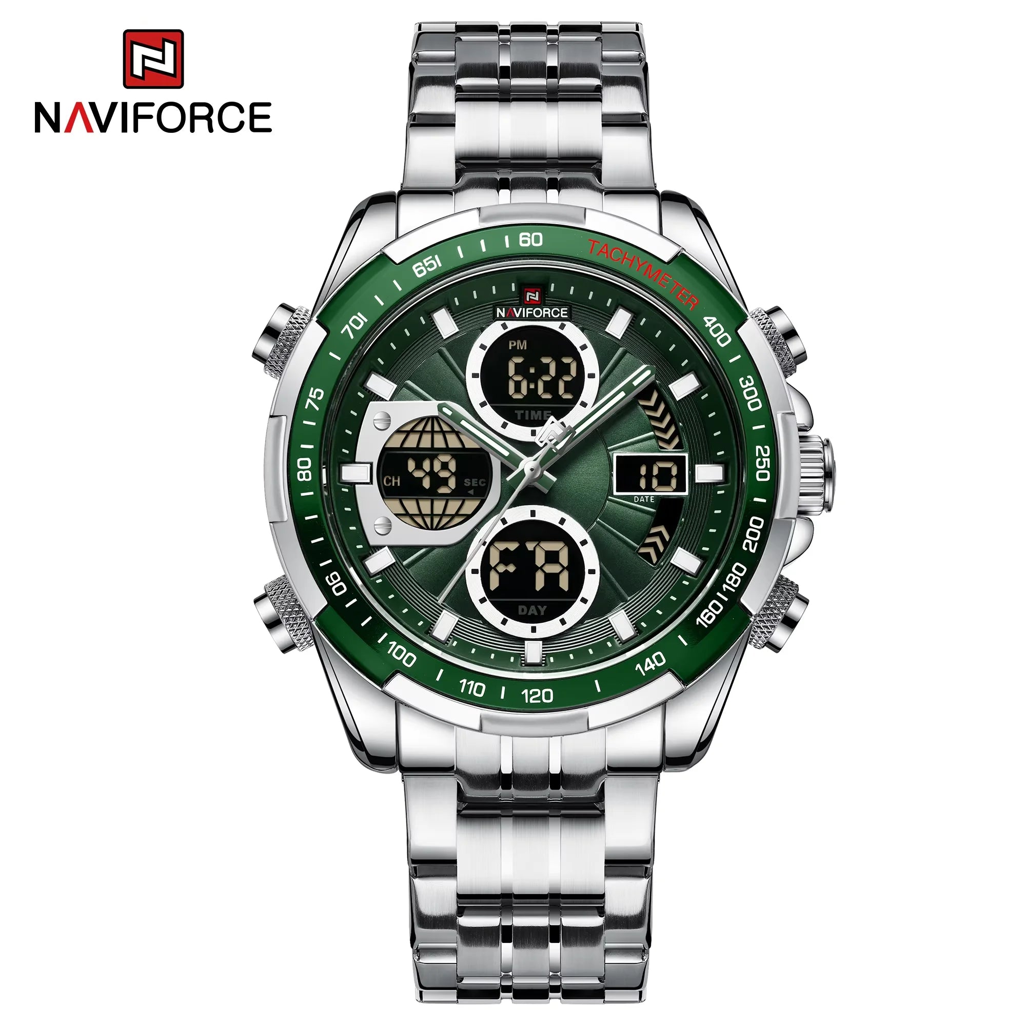 NAVIFORCE Fashion Military Watches for Men Luxury Original Sports Chronograph Watch Waterproof Quartz Clock Digital WristWatch - Kimlud