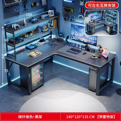 Study Storage Computer Desks Gaming Reading Pc Ergonomic Table Keyboard Notebook Accessories Mesas De Computador Home Furniture - Kimlud