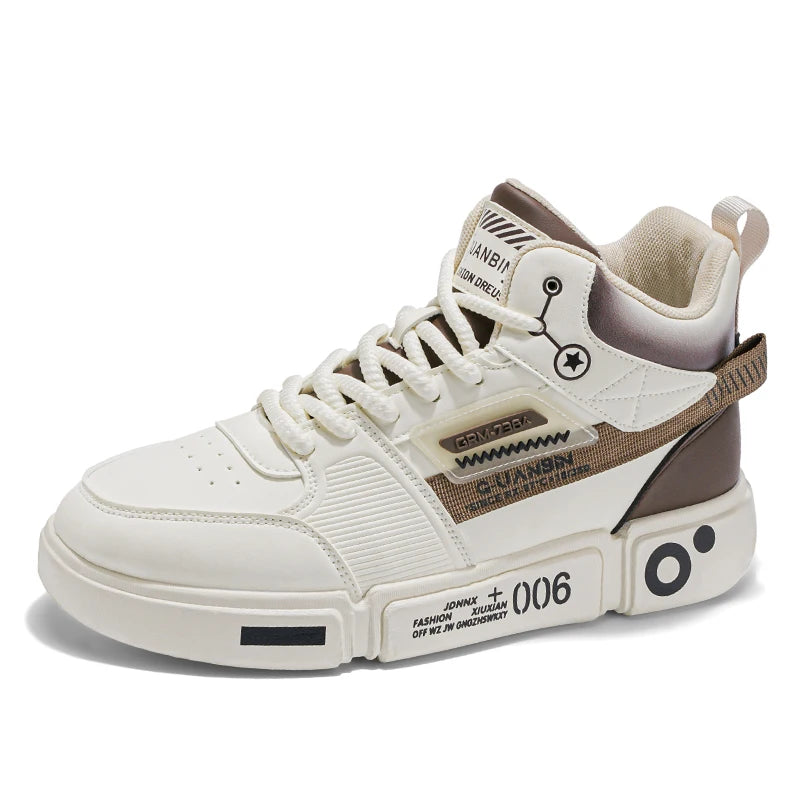 Sneakers Men Casual High Top Board Shoes Vulcanized Shoes Male Walking Sport Shoes Outdoor Sneakers Male Soft Sole Walking Shoes