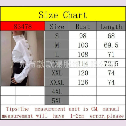 New Fashion Shirt For Women Women 2025 Casual Long-sleeve Button Women's Blouse Spring Chic White Tops Office Shirts Female