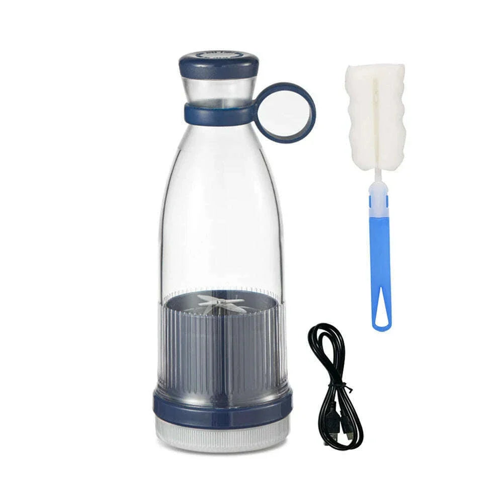 Rechargeable Mixers Fresh Fruit Juicers Blue/Pink Usb Portable Juice Bottle Mini Fast Electric Blender Smoothie Ice Maker